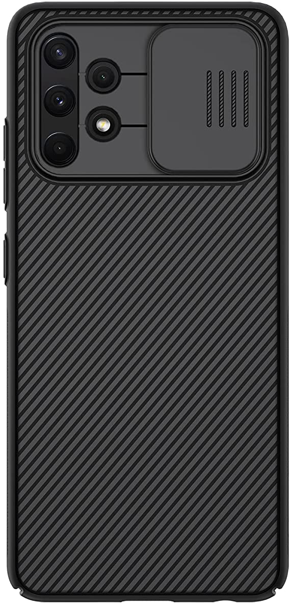 Nillkin Case for Samsung Galaxy A32 A 32 4G (6.4" Inch) CamShield Slider Camera Close & Open Case Protect Black Color PC Finish