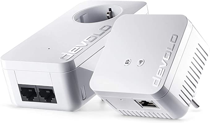 Devolo dLAN 550 WiFi Starter Kit (500Mbit, pack of 2 Kit, Powerline + WLAN, 1xLAN)