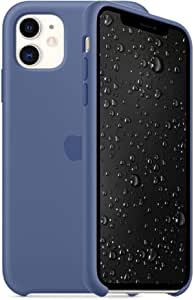 Awolf Case Compatible for iPhone 11, Liquid Silicone Case Non-Slip and Drop-Proof Simple Style Compatible with iPhone 11 6.1 inch (Linen Blue)