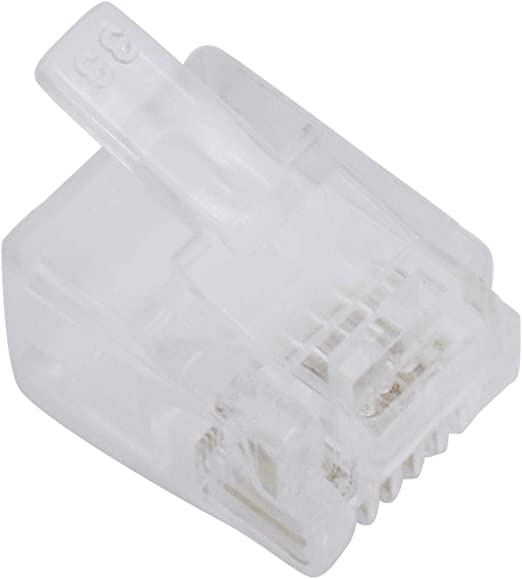 RJ-11 Connector, Pack of 100