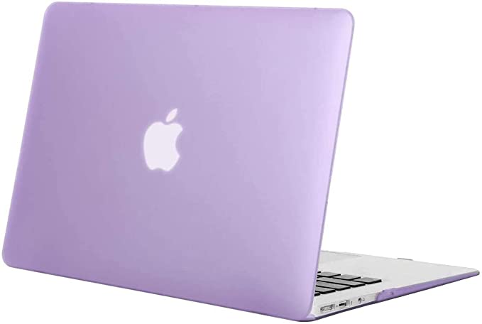 MacBook Air 13 Inch A2337 (M1) / A2179 / A1932 (2020 2019 2018 Release) - Protective Snap On Hard Shell Cover for New MacBook Air 13 Retina Display with Touch ID, Purple