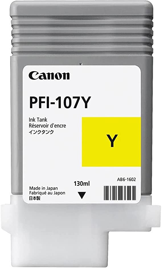 Canon 107 130 ml Ink Cartridge - Yellow