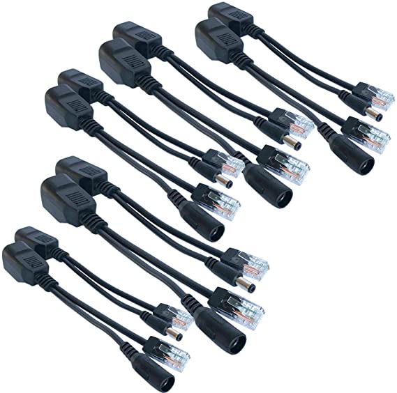 IEEE 802.3af Micro USB Active PoE Splitter Power Over Ethernet 48V to 5V 2.4A for Tablets, Dropcam or Raspberry Pi (48V to 5V 2.4A)