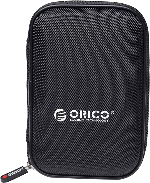ORICO External Hard Drive Protection Bag for 2.5 inch Hard Drive Portable Dual Layer HDD Protector Case (Black)