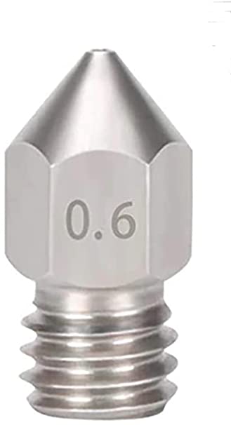 1 pcs 3D Printer Extruder Nozzles 0.6 mm Stainless Steel