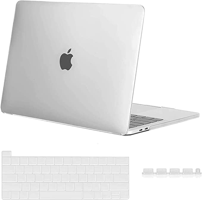 Midkart Hard Shell Plastic Case Cover Compatible with MacBook Pro 16 Inch with Touch Bar and Touch ID Model A2141 Release 2019 / 2020, Crystal Clear Transparent