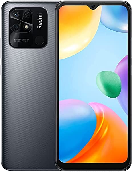 Xiaomi Redmi 10C 4G (Graphite Gray, 4GB RAM, 64 GB Storage) Dot Drop Display | 50mp with 5mp Rare Camera