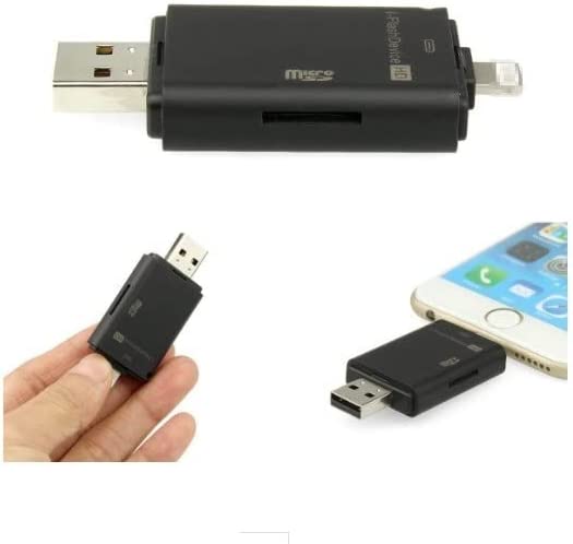 I-FLASH DEVICE HD USB ADAPTER FOR IPAD / IPOD & IPHONE- Card Reader (Black)