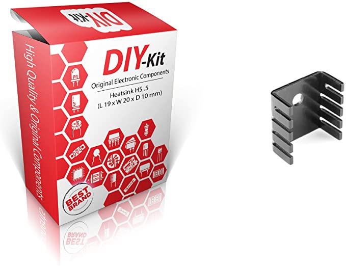 DIY-Kit Heatsink HS .5 (L 19 x W 20 x D 10 mm)