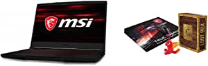 MSI GF63 Thin 9SCSR Laptop, 15.6 Inch FHD, Intel Core i5, 512 GB SSD, 8 GB RAM, NVIDIA GeForce GTX 1650 Ti with Max-Q Design, 4GB GDDR6 Graphics, DOS - Black with MSI Loot Box Pack