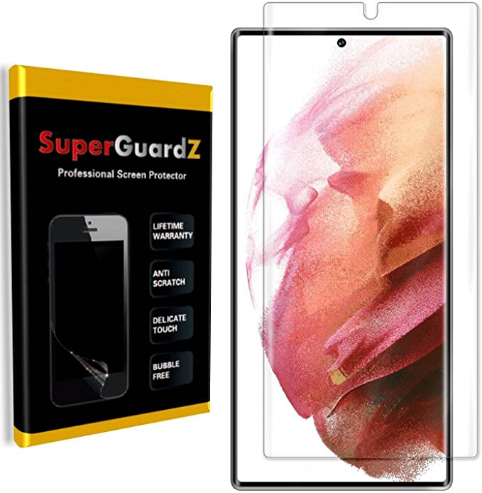 [3-Pack] for Samsung Galaxy S22 Ultra (2022) Screen Protector [Full Coverage], SuperGuardZ, Edge-to-Edge Protect, Ultra Clear, Military Grade TPU Film