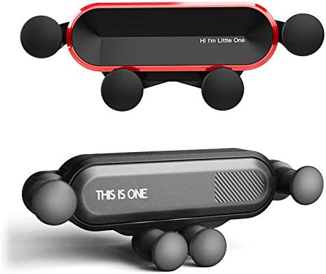 ALLULGOOO Car Phone Holder Mount, Upgrade Doesn't Slip & Drop Air Vent Universal Cell Phone Holder for Car Hands Free Easy Clamp Cradle in Vehicle Compatible with All Apple iPhone Android Smartphone