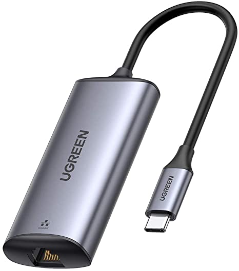 UGREEN USB C to 2.5G Ethernet Adapter Type C to 2.5 Gigabit Network Thunderbolt 3 RJ45 LAN 2.5Gbps Converter
