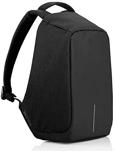 Anti-theft Travel Backpack Large Capacity Waterproof Nylon Laptop Bag USB Charging Shoulder Bag Students Bag - Black