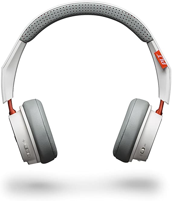 Plantronics BackBeat 500 Wireless Bluetooth Headphones - Lightweight Memory Foam Headband and Earcups - Compatible with iPhone, iPad, Android, and Other Smart Devices - White