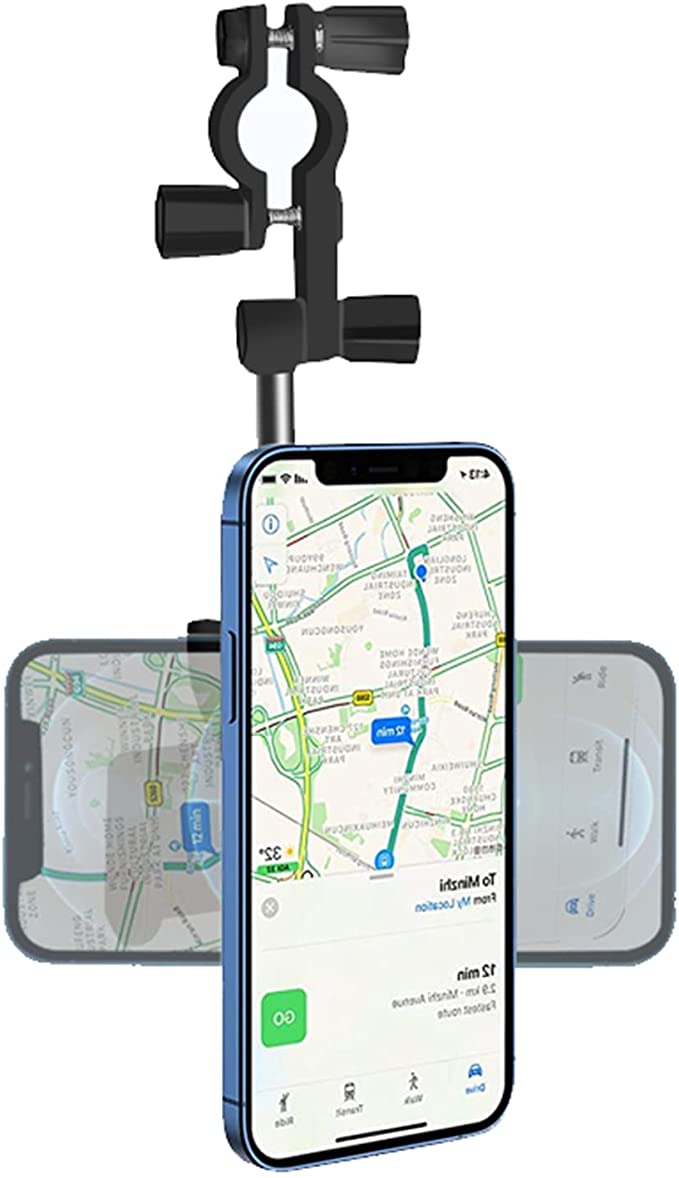 Universal Car Phone Holder Car Rearview Mirror Phone Mount 360 Degrees Rotating Phone Holder Retractable Car Cell Phone Holder Cell Phone Automobile Cradles Phone and GPS Holder Stand