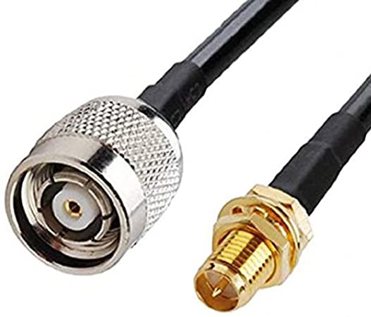 OHM - RP-TNC male To RP-SMA female cable RG58 50ohm 1 Meter length