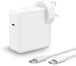 Mac Book Pro Charger 87W USB C Charger Fast Charging Power Adapter Compatible with Macbook Pro 15/13 Inch and Mac Book air 13 inch (2018/2019/2020) with 6.56FT Cable