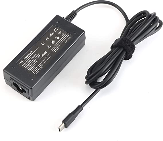 65W 45W USB C Laptop Charger for HP Adapter：Chromebook 14 14A G5 11 11A G8 G7 G6 EE Spectre Elite X2 Series X360 13 15, 14-db0023dx 14-db0050nr 14-ca021nr Type-C Replacement Power Cord Supply