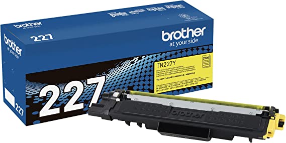 Brother Genuine TN227Y, High Yield Toner Cartridge, Replacement Yellow Toner, Page Yield Up to 2,300 Pages, TN227, Amazon Dash Replenishment Cartridge, 15.3 x 4.1 x 6.1 inches