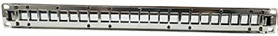 Prolink Patch Panel 1U, 24 Port FTP With Wire Management, Unloaded
