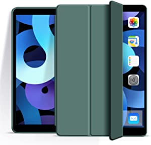 Aoub Case for iPad Mini 1/2/3, Ultra Slim Lightweight Trifold Stand Smart Auto Sleep/Wake Cover, Soft TPU Silicone Back Case for iPad Mini 1st/2nd/3rd Generation 7.9 inch, Dark Green