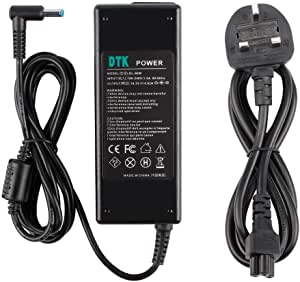 DTK 19.5V 4.62A 90W Laptop Charger for HP Notebook Computer PC Power Cord Supply AC Adapter Pavilion Envy Spectre ProBook Elitebook Series Connector : 4.5x3.0mm