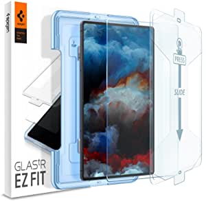 Spigen Tempered Glass Screen Protector [Glas.tR EZ Fit] Designed for Galaxy Tab S8 Ultra [9H Hardness/Case-Friendly]