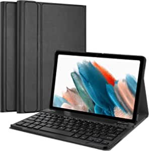 ProCase Galaxy Tab A8 10.5 Inch 2022 Keyboard Case, Protective Cover Case with Detachable Wireless Keyboard for Galaxy Tab A8 10.5" X200 X205 X207 2022 –Black