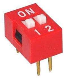 Slide Type Switch Module 2.54mm 2 Position Way DIP Red Pitch