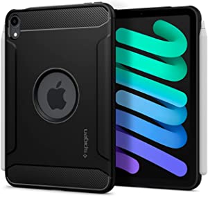 Spigen Rugged Armor Designed for iPad Mini 6 Case/iPad Mini 6th Generation Case 8.3 Inch Cover (2021) - Matte Black