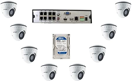 Bundle Longse LIRDNS400 4MP IP Camera+ NVR 8 Channel-POE Metal