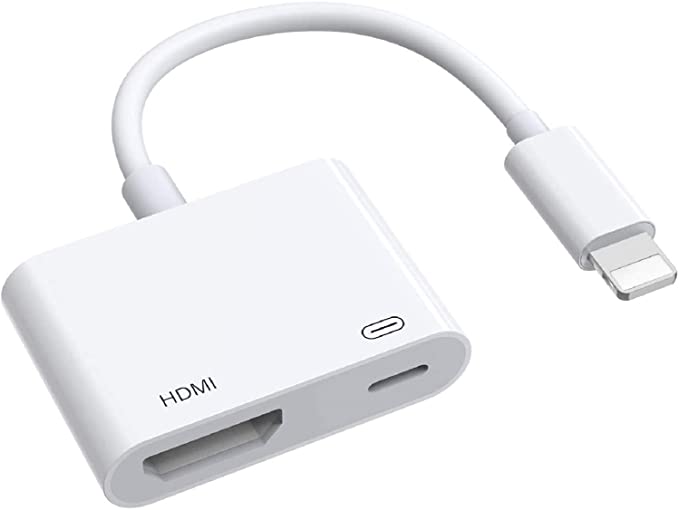 [Apple MFi Certified] Lightning to HDMI Adapter, 1080P Digital AV Audio Adapter for iPhone, HDMI Connector with Charging Port Sync Screen TV Projector Monitor, Compatible with iPhone/iPad/iPod/iOS 13