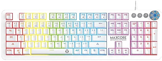 FANTECH MK852 MAXCORE RGB Mechanical Gaming Keyboard - Blue Switch - Space Edition | White