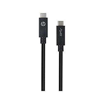 HP USB C to USB C v3.1 Cable - 6 Feet (2M) - Fast Charge at 480Mbps - Great for USB-C Devices Galaxy S8, S8+, S9, Google Pixel and Others