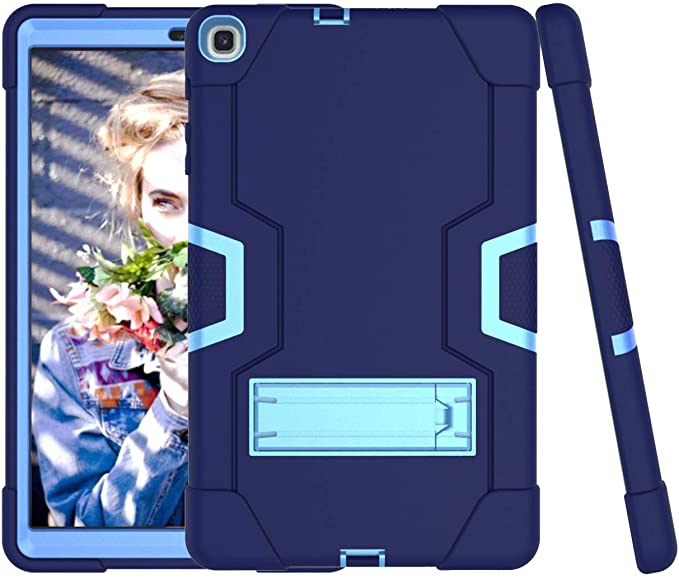 Cherrry Galaxy Tab A 10.1 2019 Case(-T510/T515),Slim Heavy Duty Shockproof Rugged Case High Impact Full Body Protective Case for Samsung Galaxy Tab A 10.1 Inch T510/T515 (Navy/Blue)