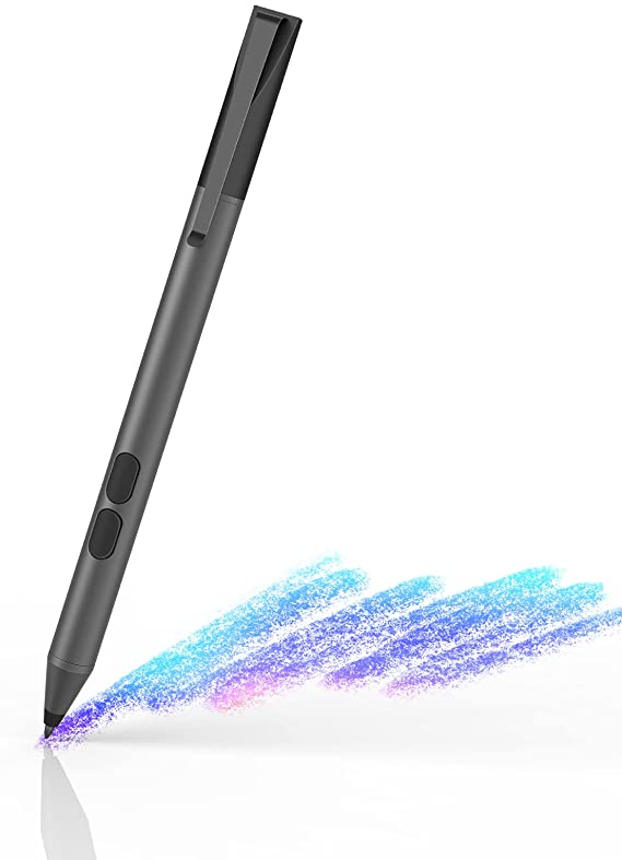 Stylus Pen Compatible with Surface Pro 7/6/5/4/3/X, Surface Book 3/2/1, Surface Laptop 3/2/1, Surface Studio 2/1 Surface Go, Pen for Surface Work 2500 Hours, Palm Rejection 1024 Pressure-Black