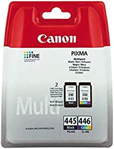 Canon Pg445 and Cl446 Combo Pack for Ip2840 Mg2440 Mg2540 Mg2940 Printers