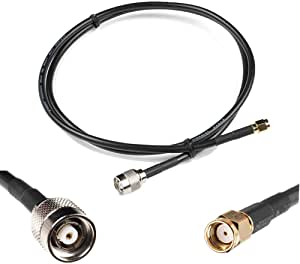 OHM - RP-TNC male To RP-SMA male cable RG58 50ohm 12 Meters length