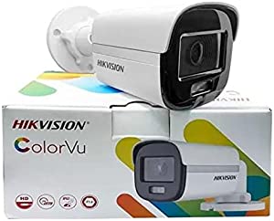 HIKVISION 2 MP White Night Colour Vu IR Full HD Bullet Night Vision Camera- 1080P DS-2CE10DF0T-PF 3.6 MM with Ramilton BNC+DC