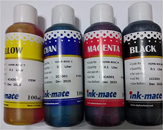 Ink mate refill ink 4 color for printer cartridge