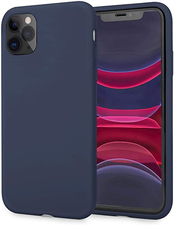 AOWIN iPhone 11 Pro Case Silicone Blue Silicone Case for iPhone 11 Pro Ultra Slim Full-Body Protection Phone Shell Case Cover for Apple 11 Pro (Blue, iPhone 11 Pro)