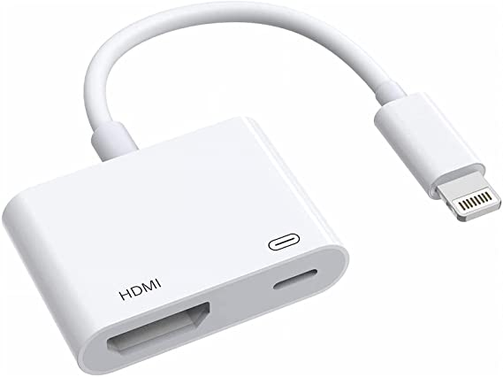 [Apple MFi Certified] Lightning to HDMI Adapter, Lightning to Digital AV Adapter 1080p Sync Screen HDMI Connector Cable Compatible with iPhone 12/11/SE/XS/XR/X/8 7, iPad to HDTV Projector Monitor