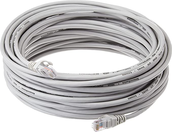 AmazonBasics RJ45 Cat-5e Network Ethernet Cable - 50 Feet (15.2 Meters)