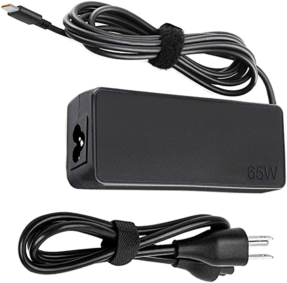 65W USB C Laptop Charger Fit for Lenovo Yoga 910 920 370 720-13 Yoga C930-13 Yoga S730-13 IdeaPad 730s-13 ThinkPad T470 T470S T490 T490S T495 T495S GX20M33579 4X20M26268 AC Adapter Power Supply