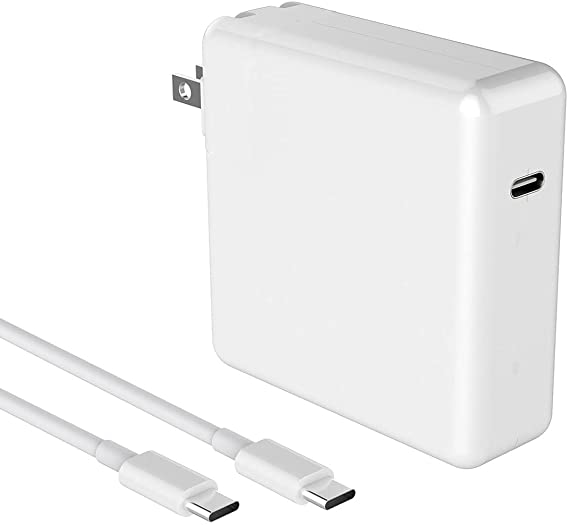 61W USB C Charger, LGzdqc Replacement MacBook Pro Charger Adapter, 6.6FT USB C to USB C Cable Compatible for USB C Laptops, Mac Air/Pro, Nintendo and Other Type C Devices