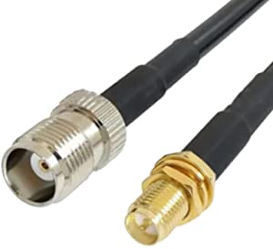 OHM - TNC female To RP-SMA female cable RG58 50ohm 3 Meters length