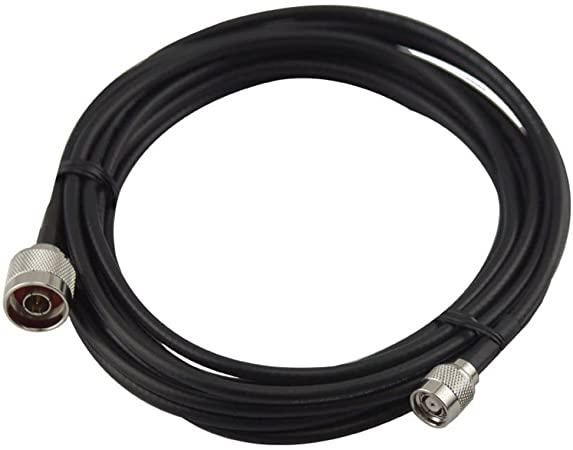 OHM - N-Type male To RP-TNC male cable RG58 50ohm 7 Meters length