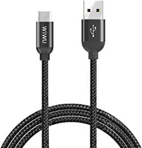 WIWU YZ-104 Atom Type-C Charging & Sync Cable 2.4A, Black - 1200mm