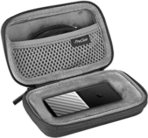 ProCase Hard Carry Case for WD My Passport, Shockproof Hard Shell Travel Case -Black